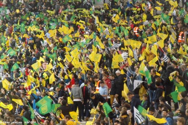 La Beaujoire, tribune Erdre, derby breton Nantes-Rennes, 25 septembre 2019