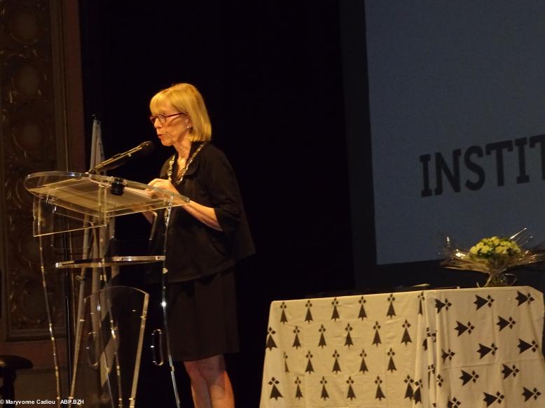 Remise des Colliers de l’Hermine et de la médaille de l’ICB, Opéra de Rennes, octobre 2019. Maryannig Larc'hanteg