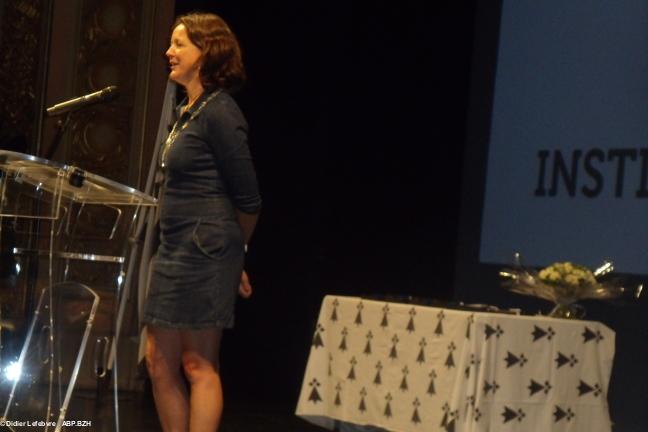 Remise des Colliers de l’Hermine et de la médaille de l’ICB, Opéra de Rennes, octobre 2019. Stéphanie Stoll