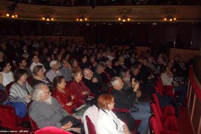 Remise des Colliers de l’Hermine et de la médaille de l’ICB, Opéra de Rennes, octobre 2019. Une parite du public