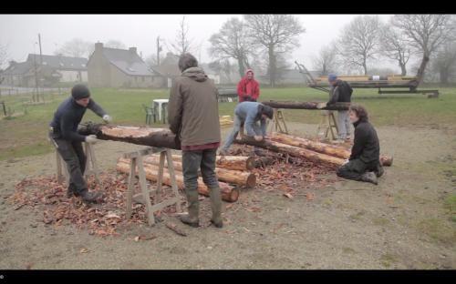 Travail collectif d'intérêt communal : l'aménagement du bourg de Trémargat (photo info.com, IUT de Lannion)