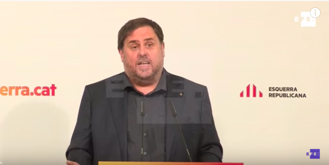 L’ancien vice-président catalan Oriol Junqueras, aujourd'hui en prison