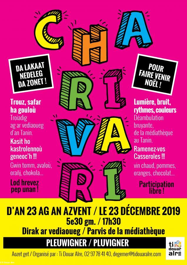 Charivari, déambulation musicale, 23/12/2019, Pluvigner.