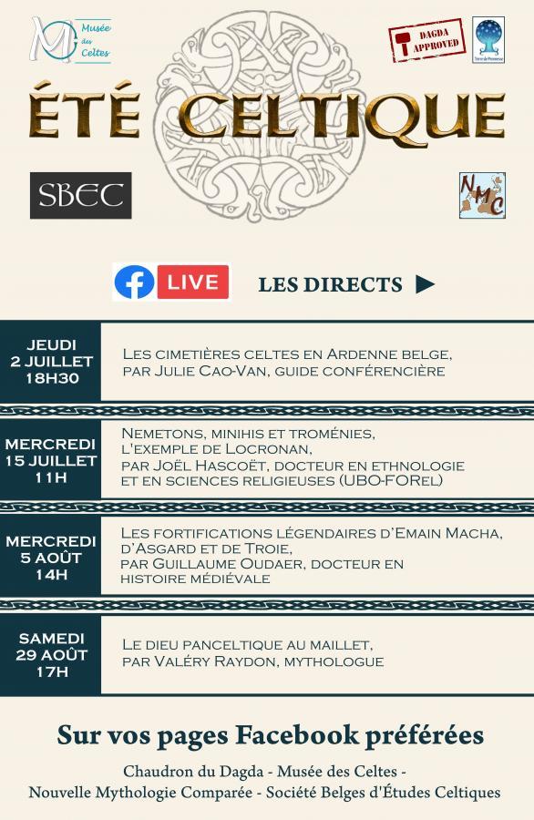 Programme du festival virtuel ÉTÉ CELTIQUE