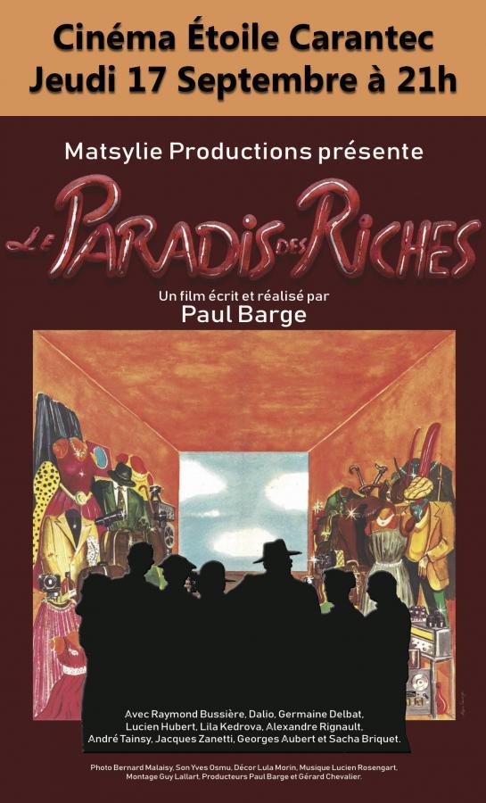 AFFICHE FILM LE PARADIS DES RICHES