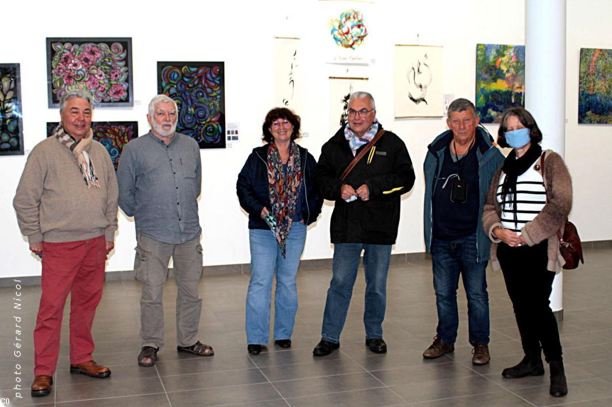 Vernissage de l'exposition Spered Kelt à Plabennec le 29 septembre 2020.