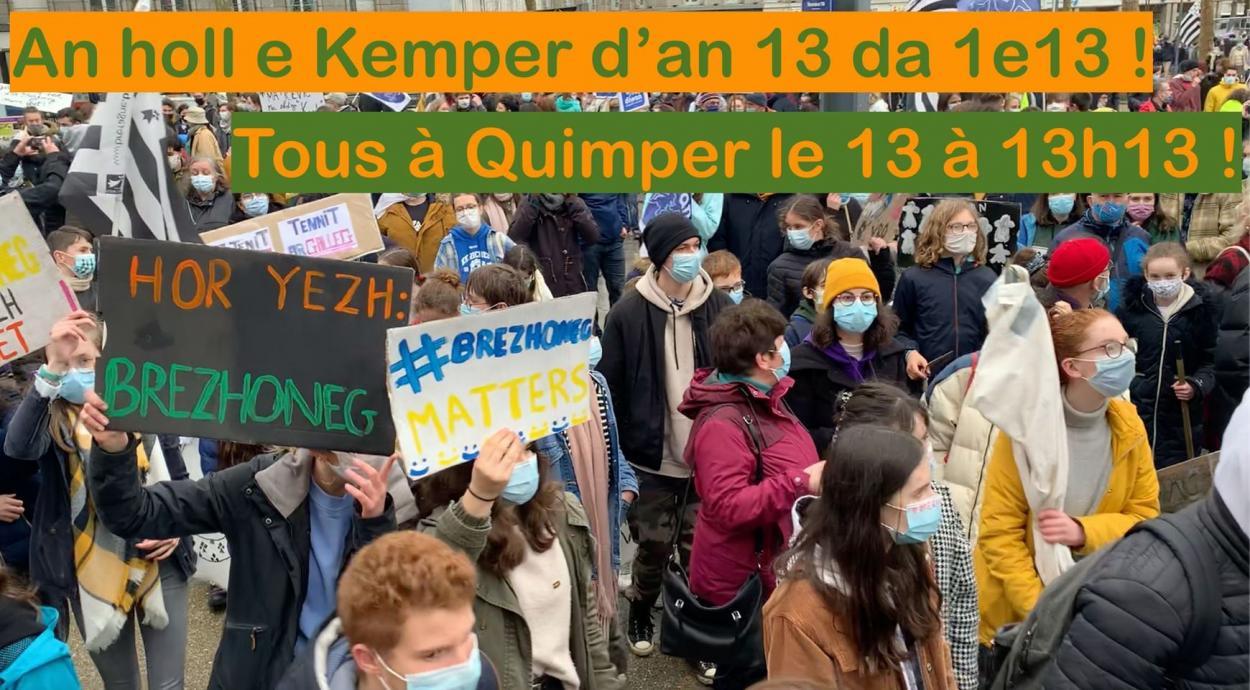 Manifestadeg evit ar brezhoneg ba Kemper