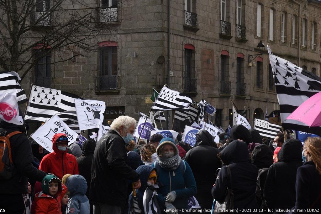 Kemper manifestadeg, 13vet a viz Meurzh 2021.  An dibunadeg.