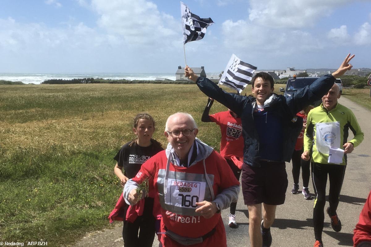 Philippe Argouarch représentait l'ABP sur le circuit de la Redadeg