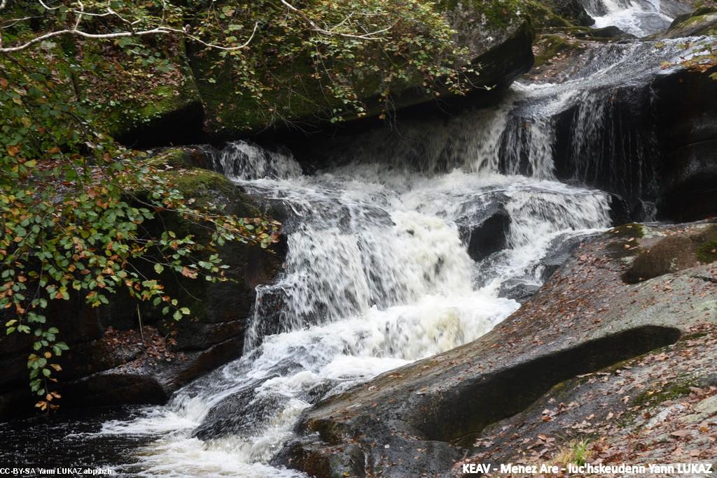 Menez Are / Monts d'Arrée. Torrent en automne.