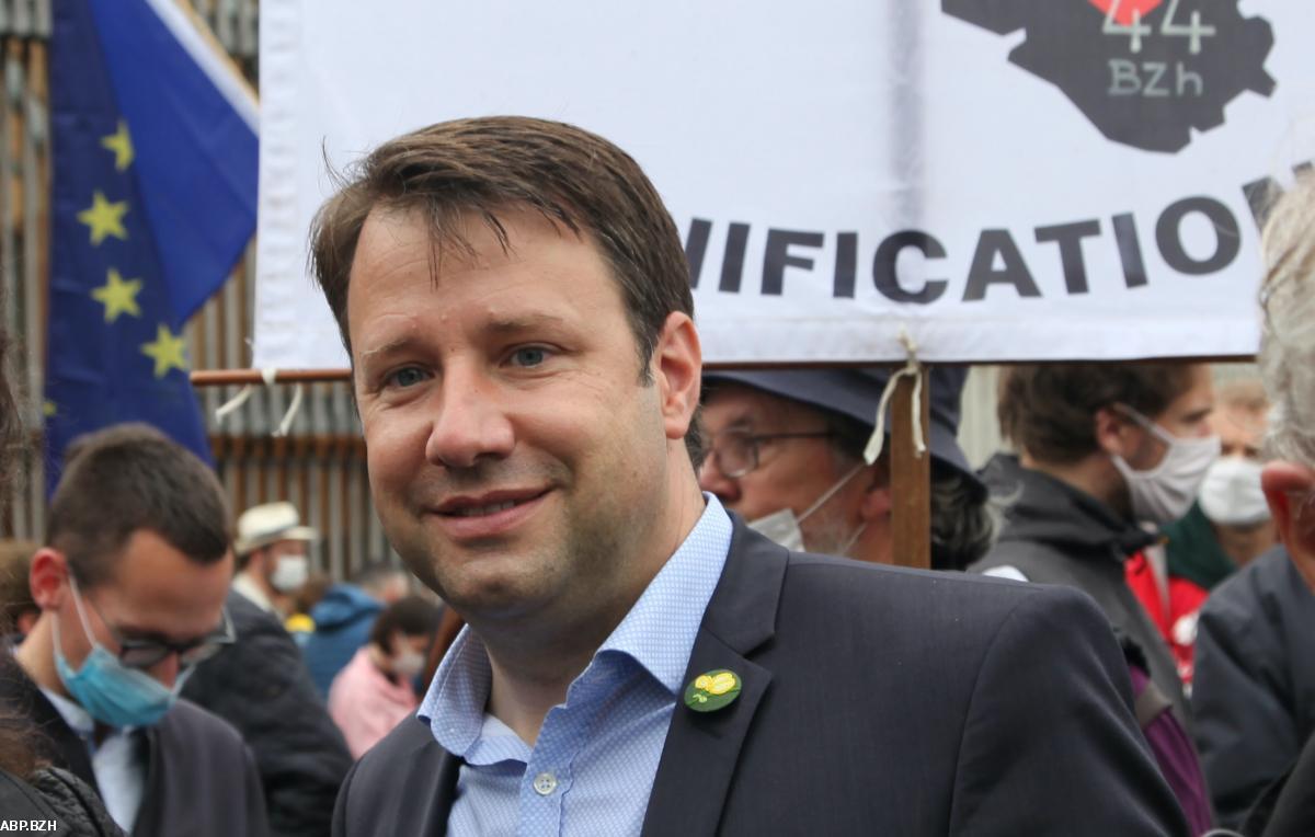 Log Chesnay-Girard à la manifestation de Guingamp pour la langue bretonne en 2021.