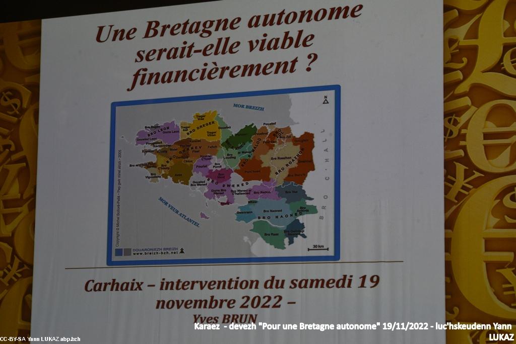 L'aspect financier a été traité par Yves Brun, qui a rassemblé et synthétisé des chiffres habituellement dispersés pour offrir un panorama juste de la situation de la Bretagne péninsulaire (B4/B5).