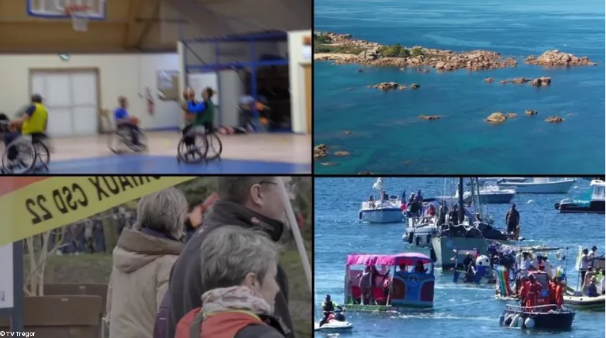 Photo composite des différents reportages de TV-Trégor