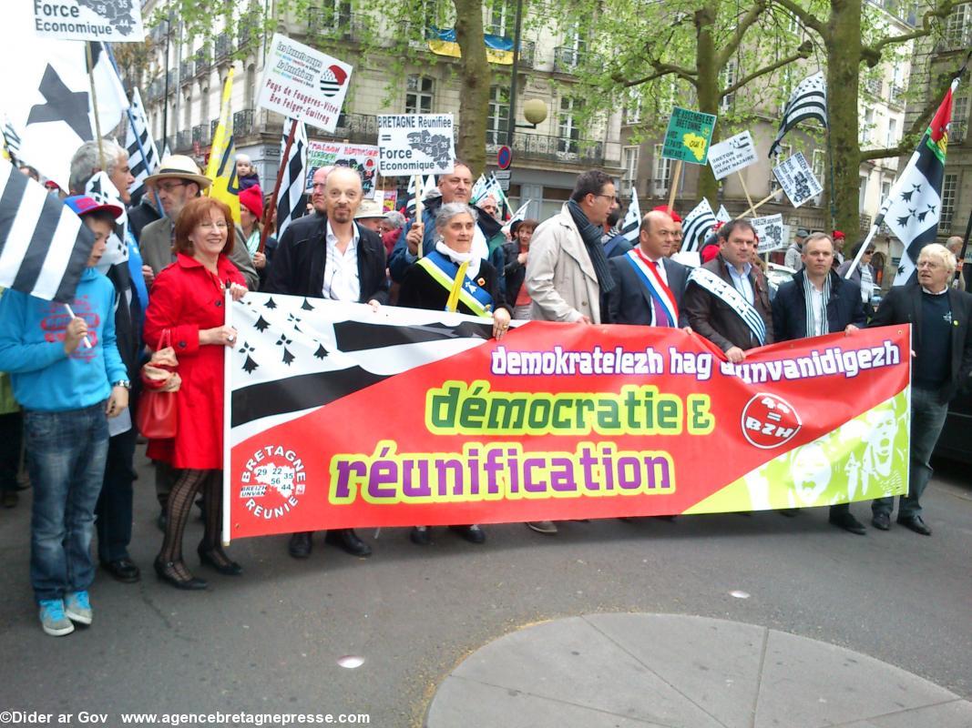 photo d'une manif à Nantes