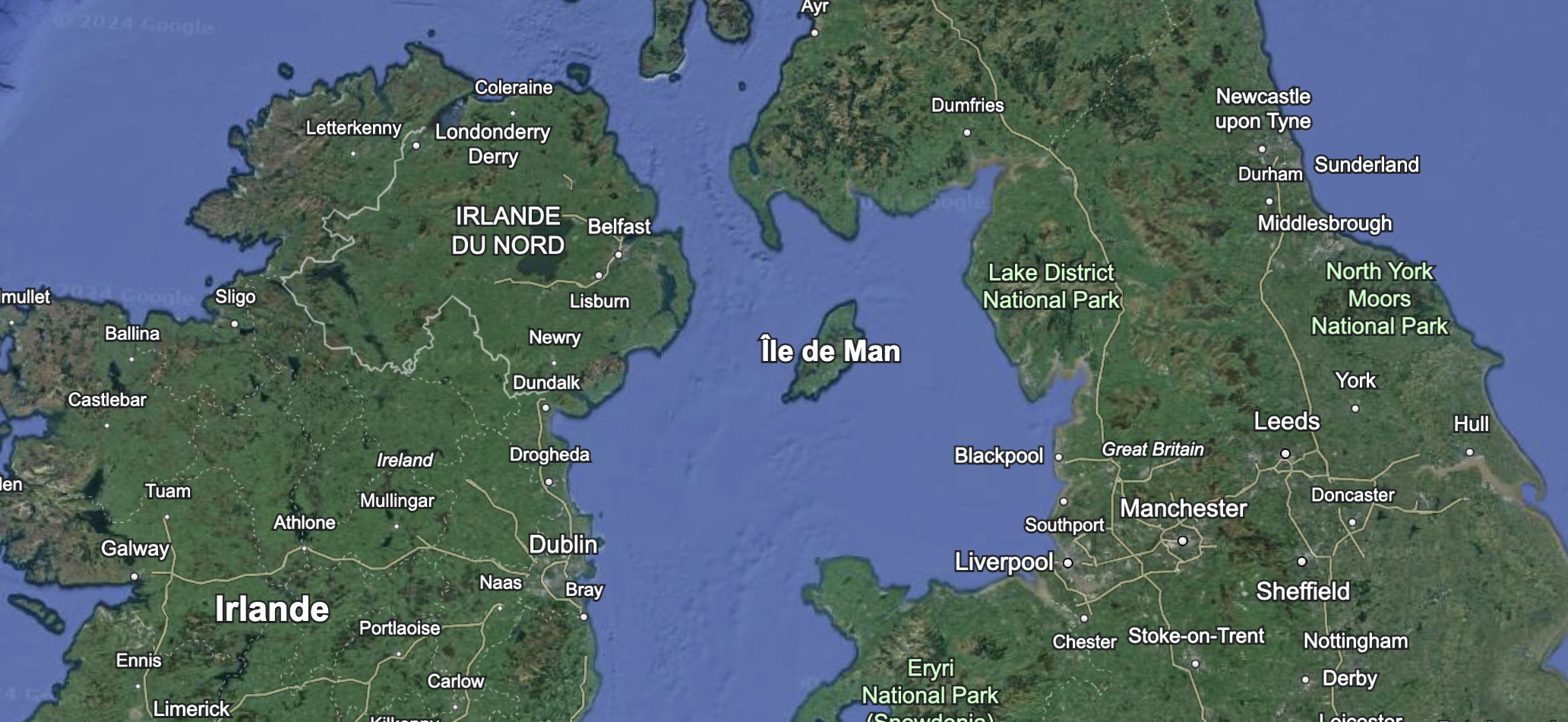 l'île de Man (by Google Earth)