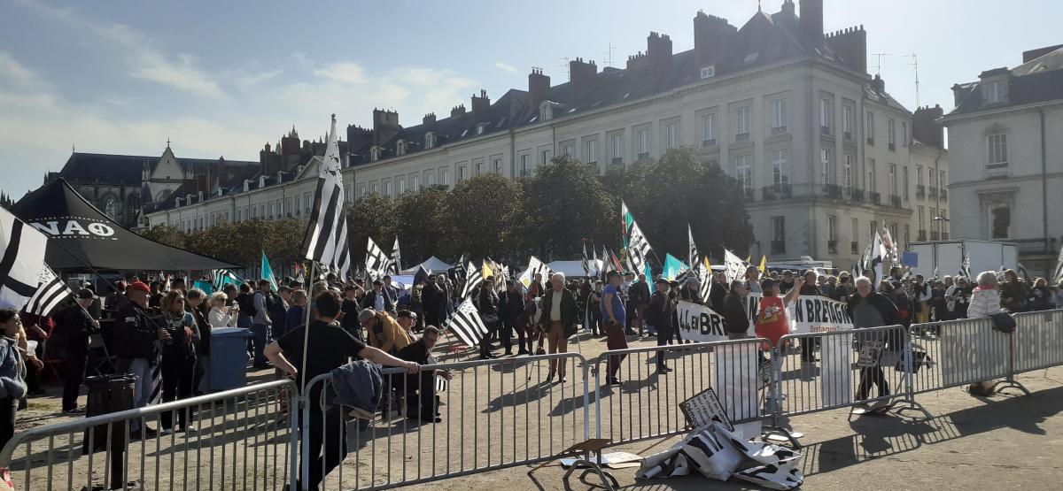 La manifestation à Nantes le 12 octobre.