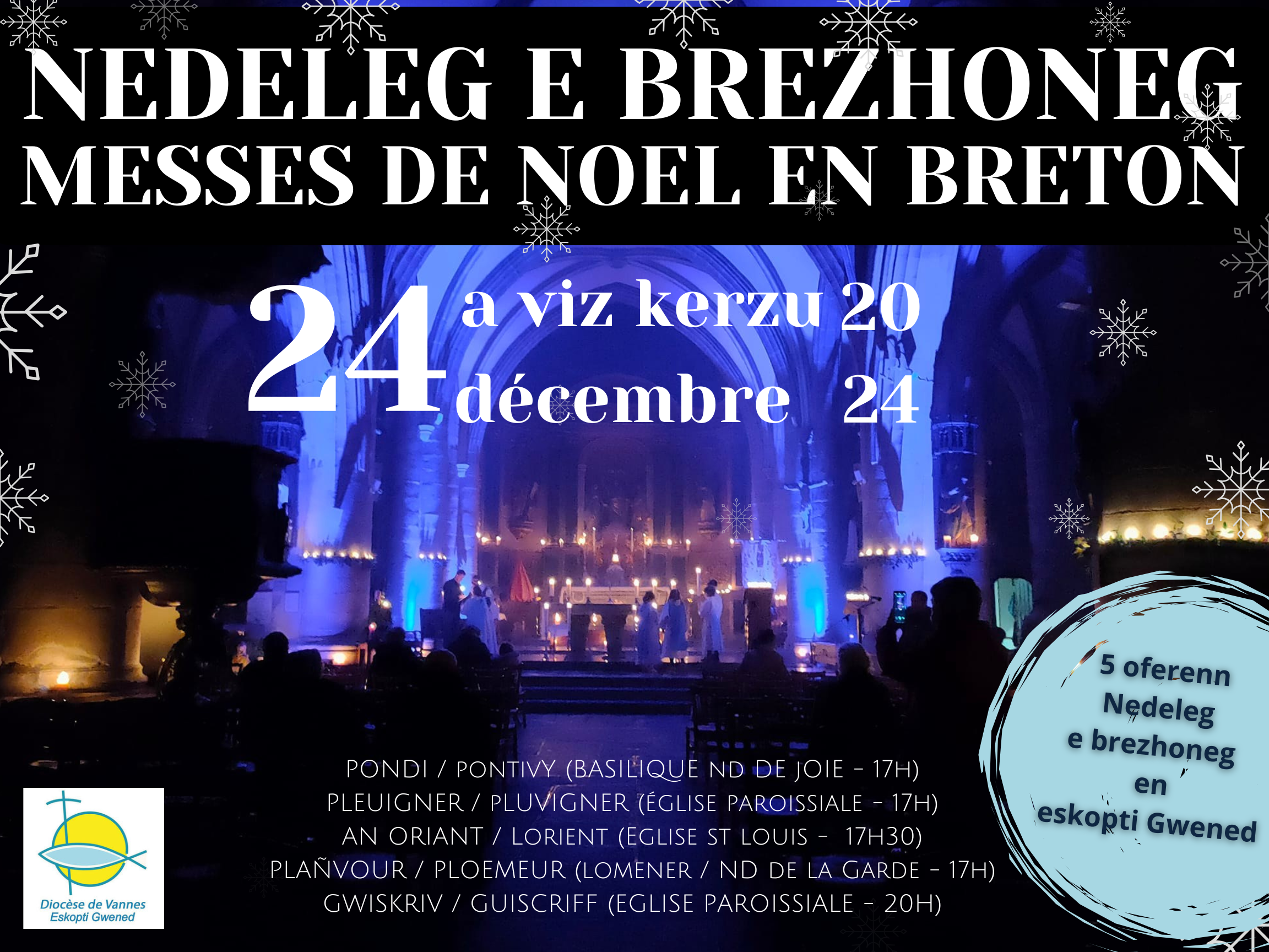 liste messes de noel 2024