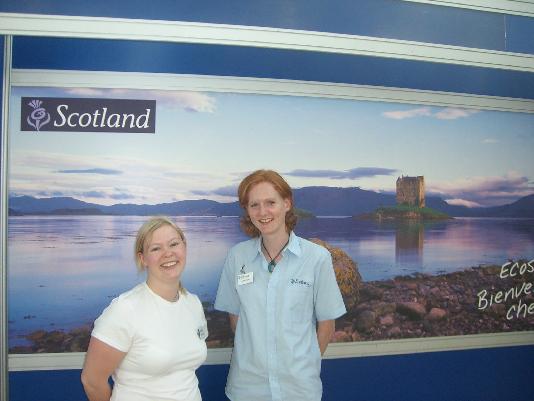 Martha Bryce et Anne Roels responsables de VisitScotland.