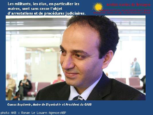 Osman Baydemir  maire de Diyarbakir et président de l'Union des municipalités du sud-est anatolien (GABB)