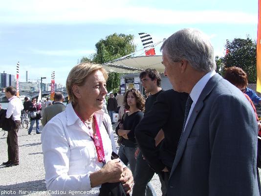 . Marylise Lebranchu et Vincent Bolloré.