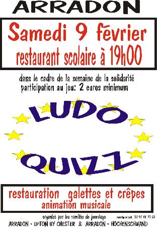 Affiche pour le ludoquizz européen